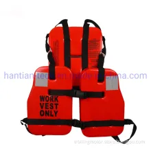 Marine Life Saving Appliance Life Jacket Oil Platform Orange PVC Foam Lifesaving Life Vest